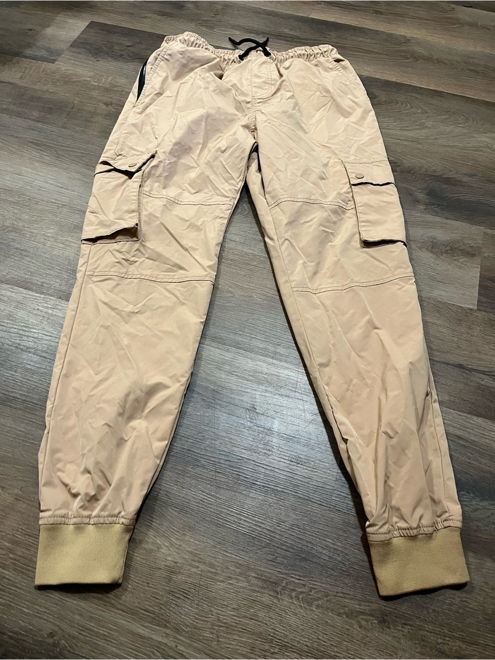 SP Essentials by Southpole Men's Performance Cargo Pants | Large Khaki Quick-Dry